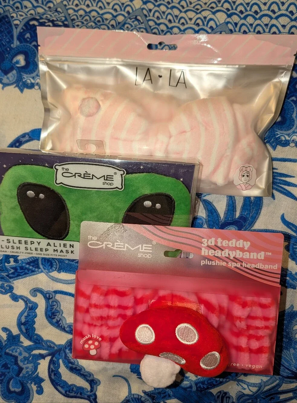 🆕 2 Spa Headbands + 1 Sleep Mask from The Creme Shop